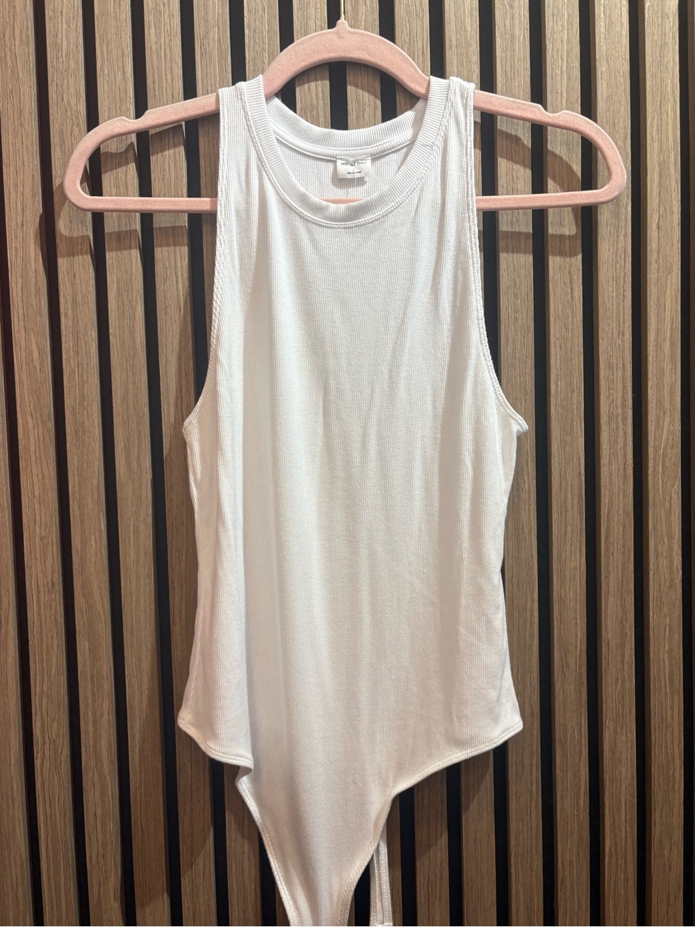 Wilfred White Ribbed Tank Bodysuit